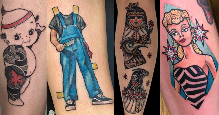 55 Delightful Doll Tattoos
