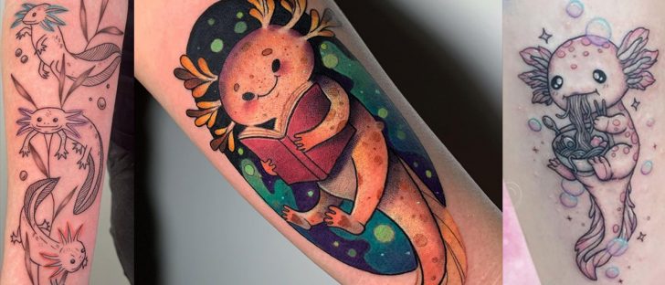 75 Adorable Axolotl Tattoos
